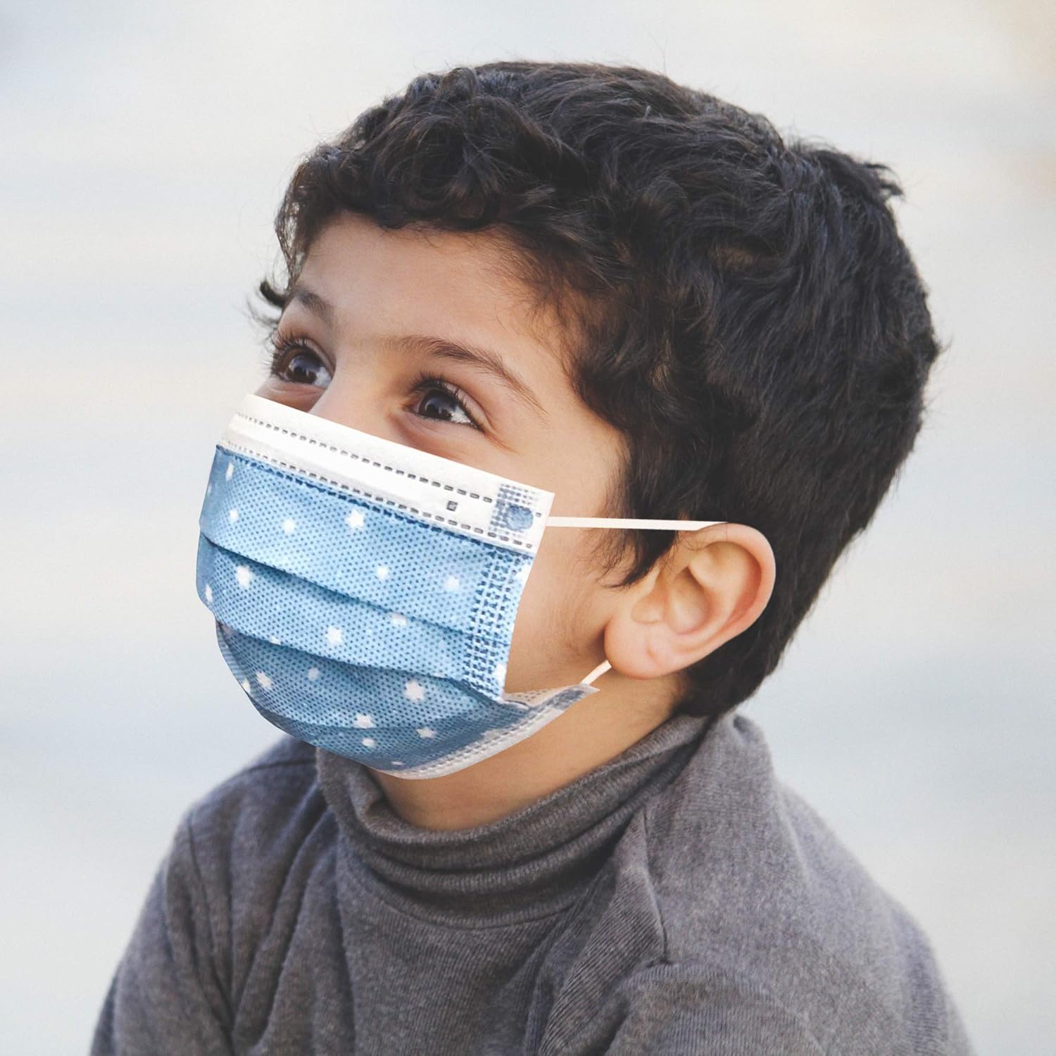 Suреr Dеаl Prоduсt EZ Breezy Kids Disposable Face Masks (50 Pack) Perfect Size for Children with Convenient Resealable Bag (Blue, 4-12 Years) - Jool Baby