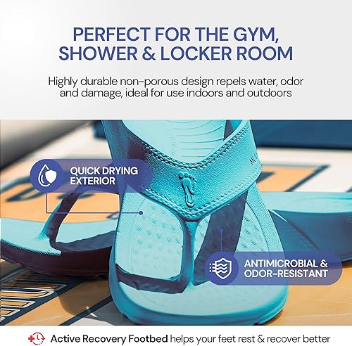 Vista 34 de NUUSOL Sandalias unisex en cascada; calzado antideslizante para senderismo/fascitis plantar; cojín suave, ligero y cómodo; soporte de arco y Negro