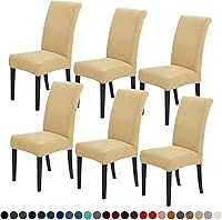 Vista 79 de Joccun - Juego de 4 fundas para sillas de comedor, fundas elásticas para sillas de comedor, fundas de asiento para sillas de comedor, funda