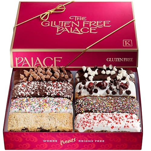 GLUTENFREEPALACE - Cesta de regalo de galletas sin gluten | Impresionantes cestas de regalo de chocolate | Regalos de comida y bebidas para hombres,