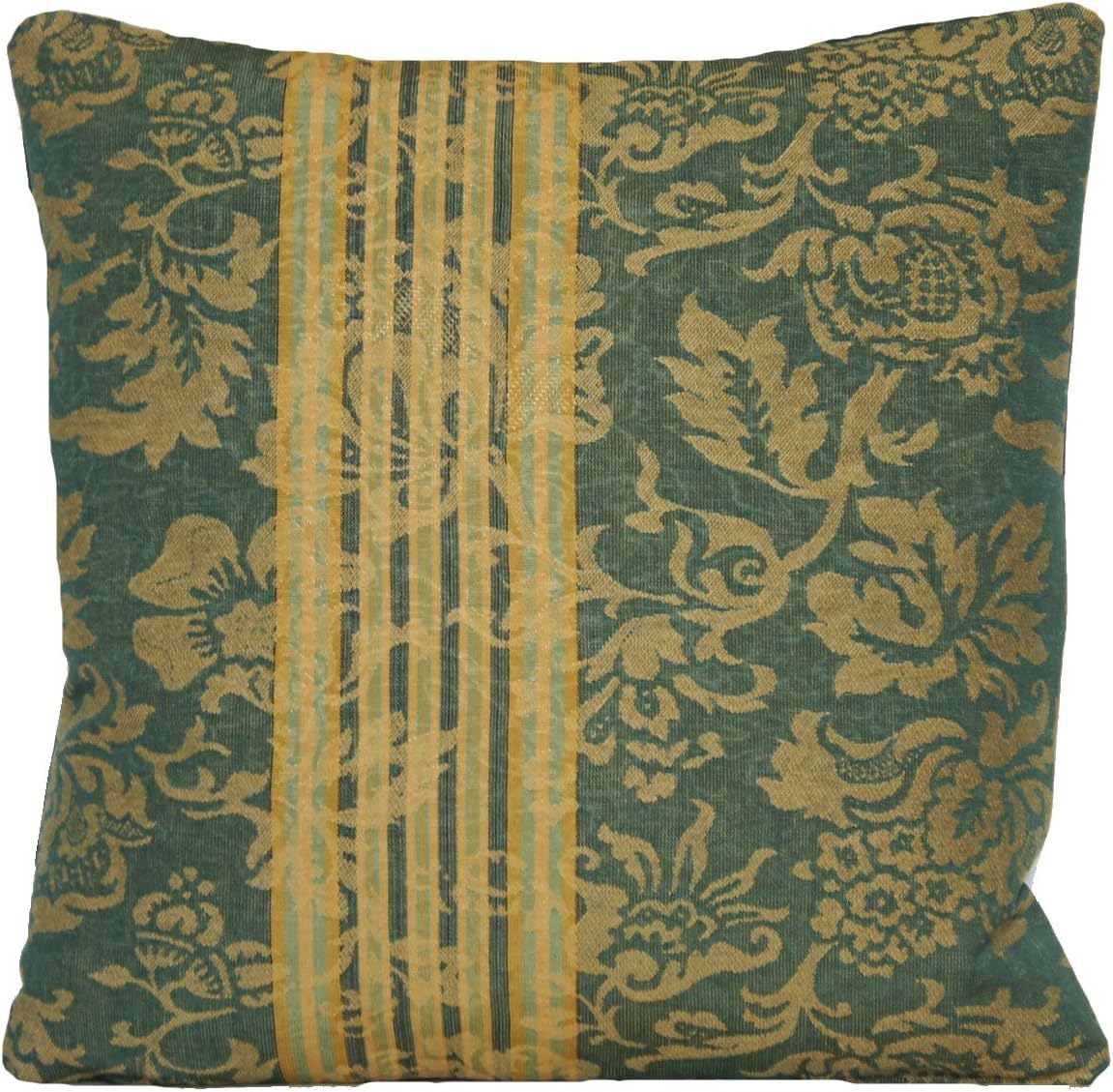 Green Traditional Decorative Pillow Throw Case Floral Cushion Cover Marvic Textiles
