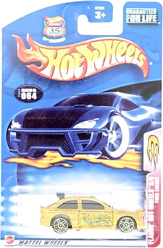 Hot Wheels 2003Flamin 'Hot Wheels 55, Ford Escort oro # 064# 64