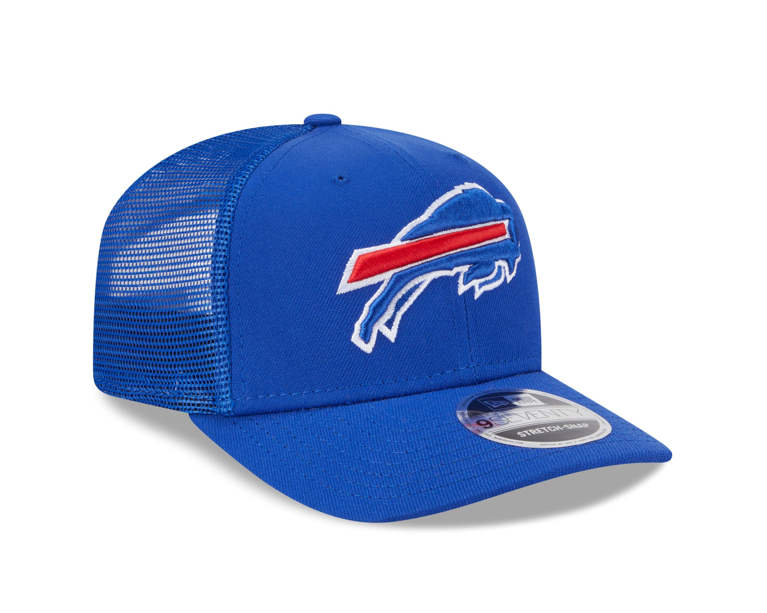 New Era 9Seventy Stretch Snap Trucker Cap NFL Teamlogo Retro Design Mesh Snapback Hat American Football One Size