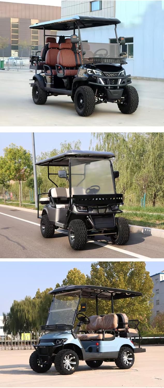 4-Seater Electric Patrol & Shuttle Cart – Maneuverable Low-Speed Vehicle for Campus Security, Golf Course Oversight, and Residential Community Transport