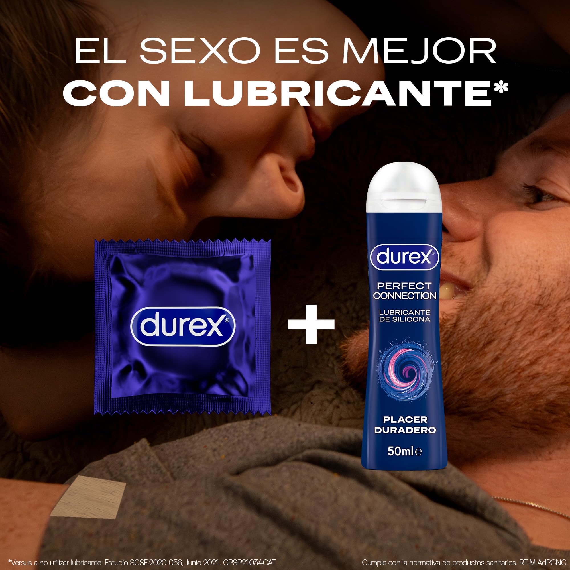 Durex Pack Preservativos Placer Prolongado, con Lubricante Performa de Silicona, Forma Easy-On, 96 condones