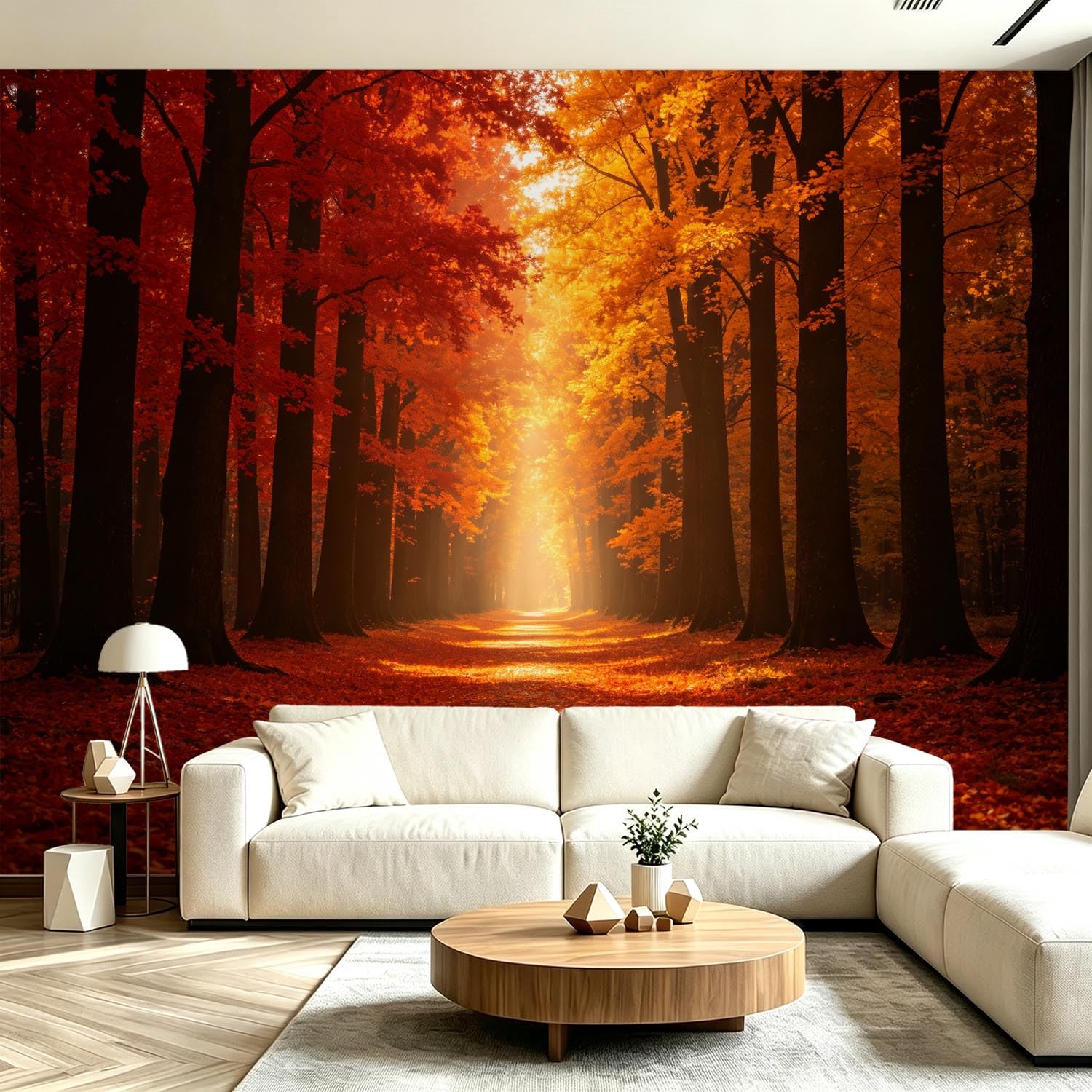 Fototapete Ahornblattwald Tapete 430 x 300 cm (WxH)