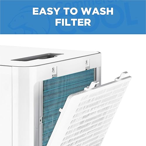 Vista 11 de COMMERCIAL COOL Aire acondicionado portátil, deshumidificador y ventilador, aire acondicionado portátil de 9,000 BTU cubre hasta 400 pies cuadrados