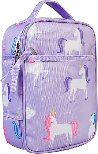 Wildkin ECO rPET - Bolsa de almuerzo original para niños y niñas, perfecta para la lonchera reutilizable con estilo elemental, aislada con bolsillo