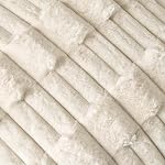 Volcanics Couvertures d'oreiller en fausse fourrure 18x18 Ensemble de 2, Luxury Soft Plush Coussin décoratif cas avec velours dos pour canapé, canapé, lit, salon, beige