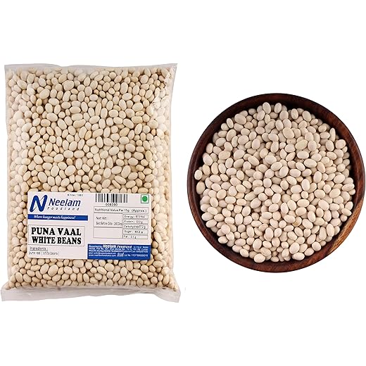 Neelam Foodland White Beans Puna Vaal 1 KG