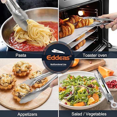 Vista 40 de 12 pinzas pequeñas para servir, minipinzas doradas de 4.3 pulgadas, pinzas de cocina doradas para servir alimentos, barra de café, fiesta de té