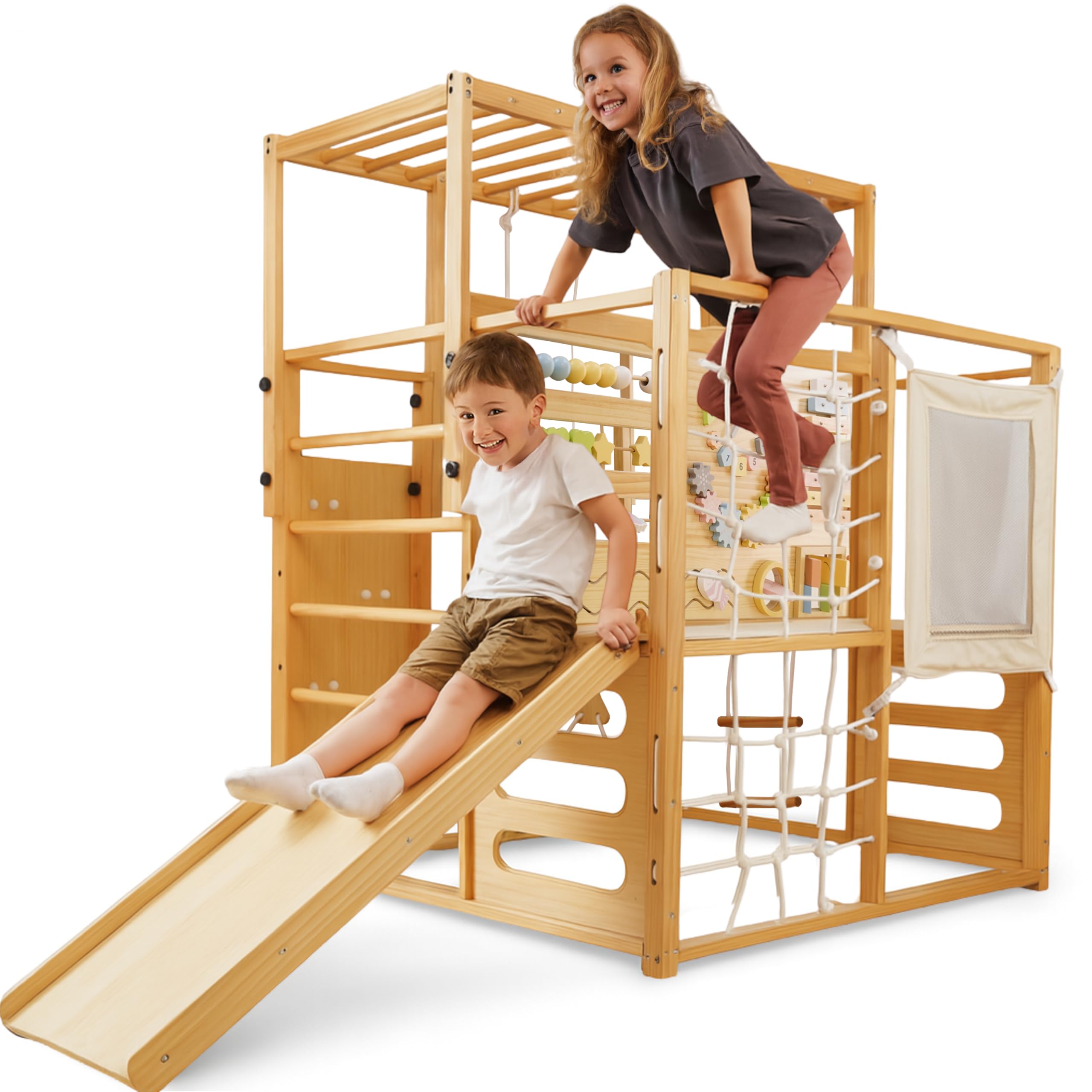 Amazon.com: Avenlur Montessori Gym Alpine Wooden Jungle Gym with