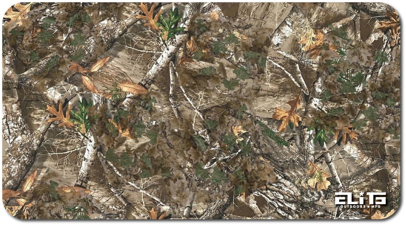 Elite Outdoors MFG | Hunting Camo Gun Cleaning Mat | Forest Camouflage Design | Made in The USA | Size 12x22 inches