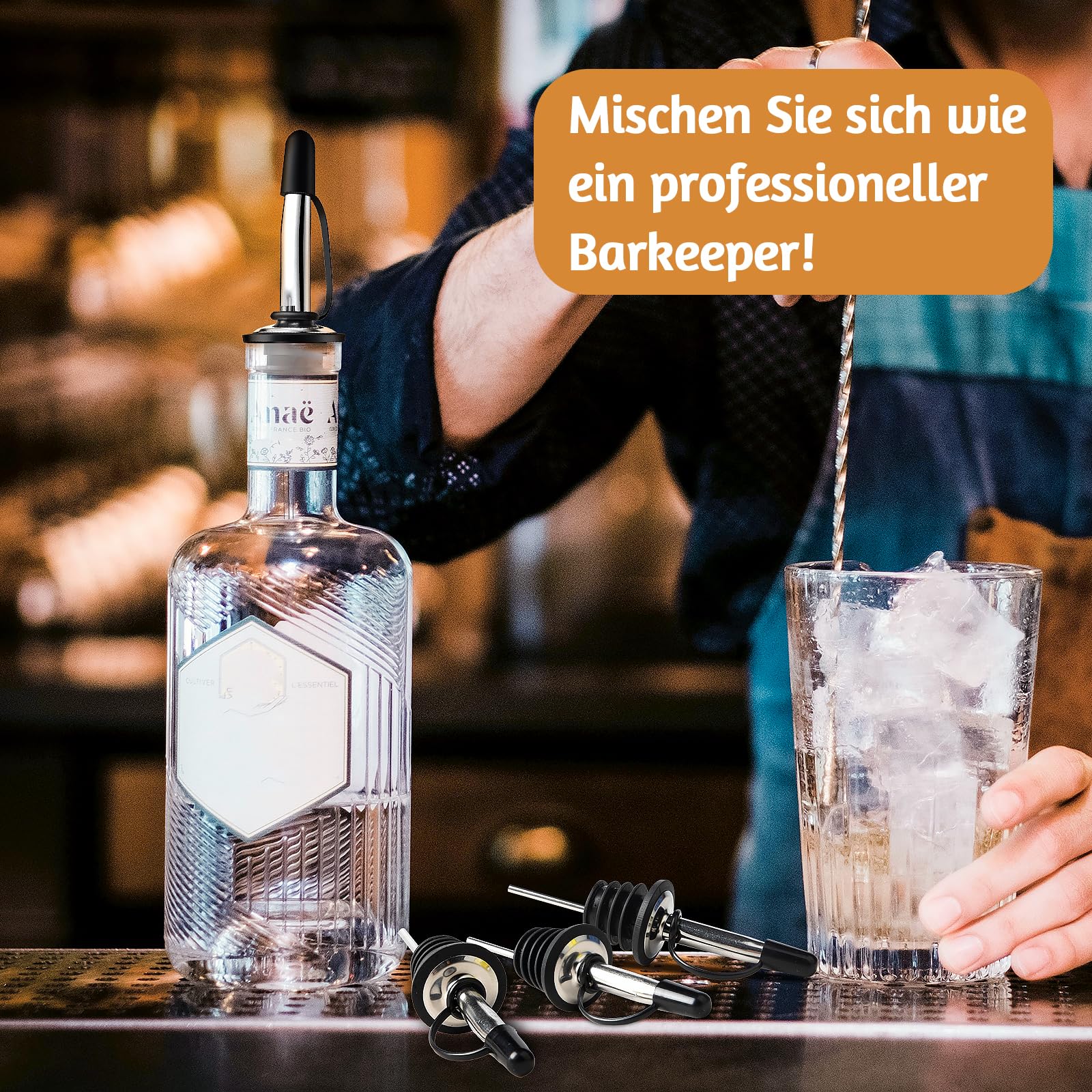 Bottle Pourers 12 Pack Liquor Conical Pourers Stainless Steel Classic Bottle Speed Pourer with Cover Free Flow Pourer for Wine Liquor Olive Oil Coffee Syrup