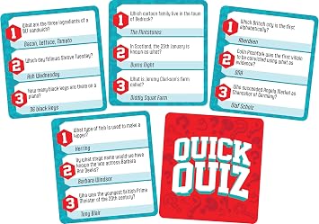 Cheatwell Games Quiz Cube Quick Quiz | Trivia Game With 744 General Knowledge Questions, Red