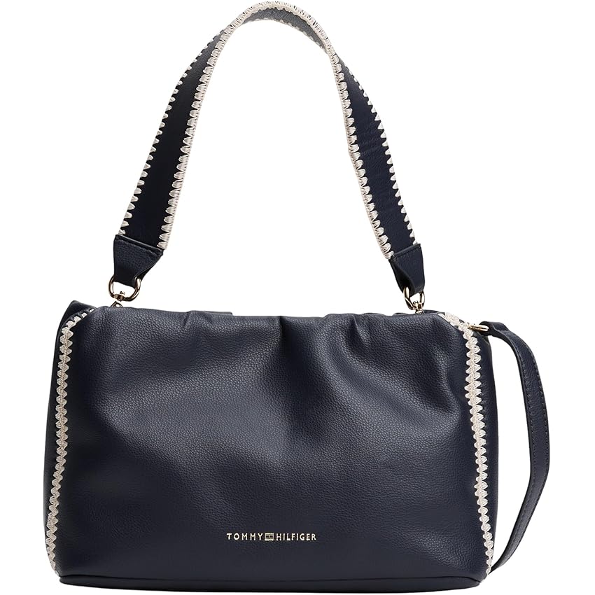 Tommy Hilfiger Donna Borsa a Spalla Soft Summer Mini Bucket Secchiello, Blu (Space Blue), Taglia Unica