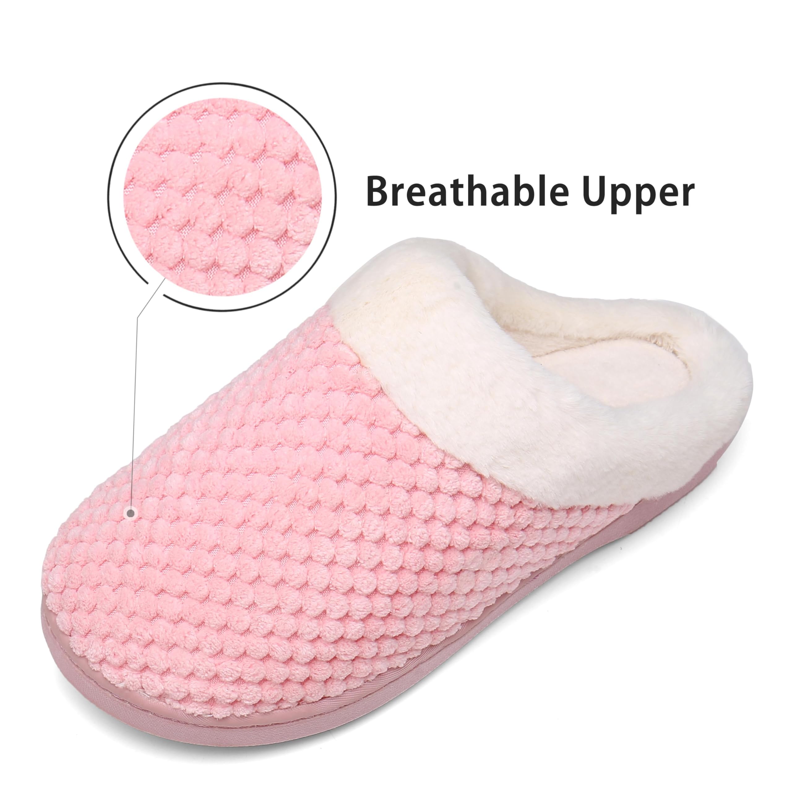 Mishansha Pantofole Donna Uomo Memory Foam in Caldo Cotone Scarpe da Casa
