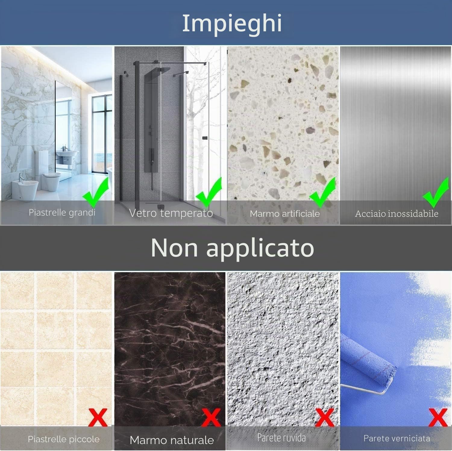Avoalre Set di 2 ripiani per doccia, in acciaio inossidabile, con gancio per WC, cucina, senza foratura, set da 2