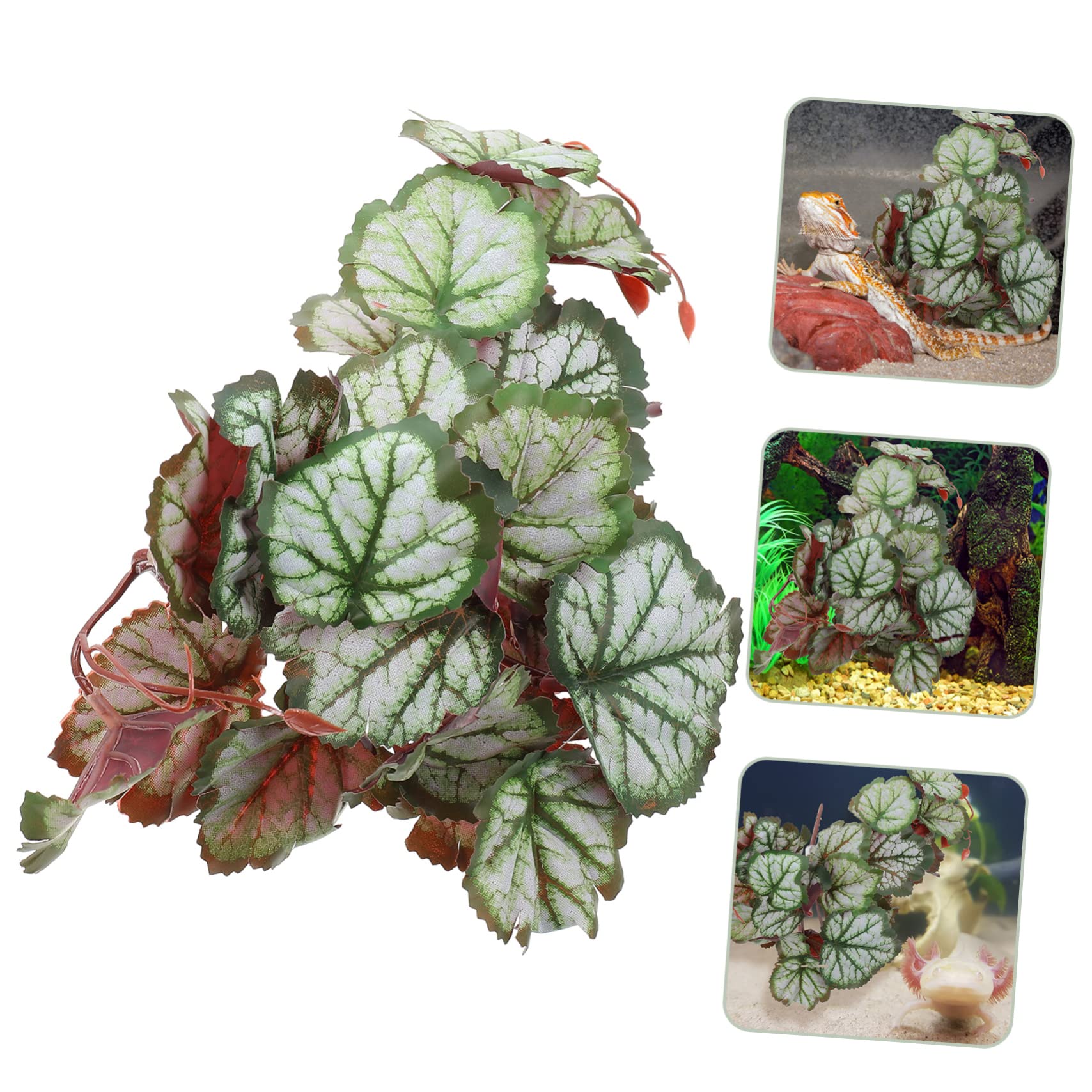 MAGICLULU 5piezas Adorno De Planta Artificial para Acuario y Terrario Decoración Lifelike para Peceras y Reptiles Accesorio Seguro y Duradero para Acuarios y Terrarios para Ocultar y Jugar