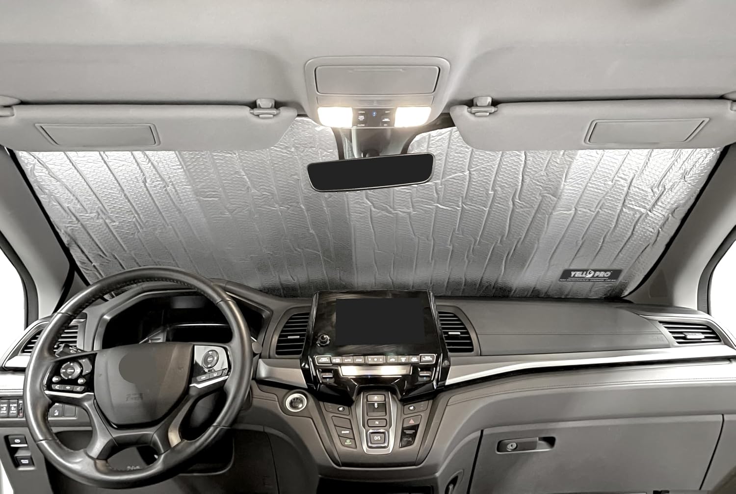YelloPro Custom Fit Front Windshield Sunshade for 2018 2019 2020 2021 2022 2023 2024 2025 2026 Honda Odyssey Minivan, UV Reflector Sun Protection Accessories