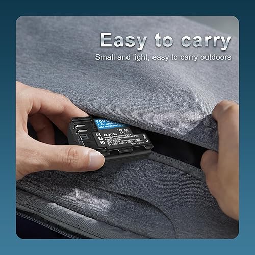 Miniatura 6 de Paquete de 2 baterías de alta capacidad LP-E6LP-E6NLP-E6NH de 2750 mAh para Canon EOS R Series (R,R5,R5 Mark II,R5C,R6,R6II,R7), Serie 5D