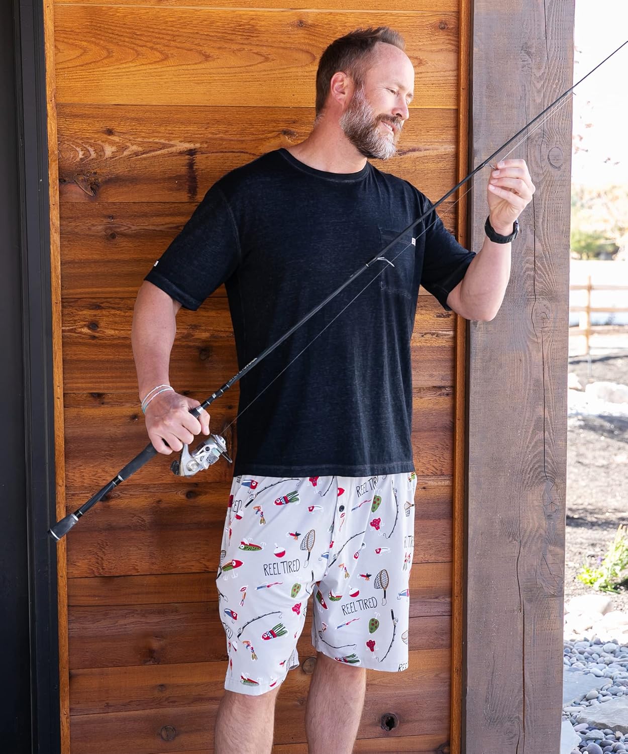 Lazy One Pajama Shorts for Men, Men's Pajama Bottoms, Sleepwear - Image 5