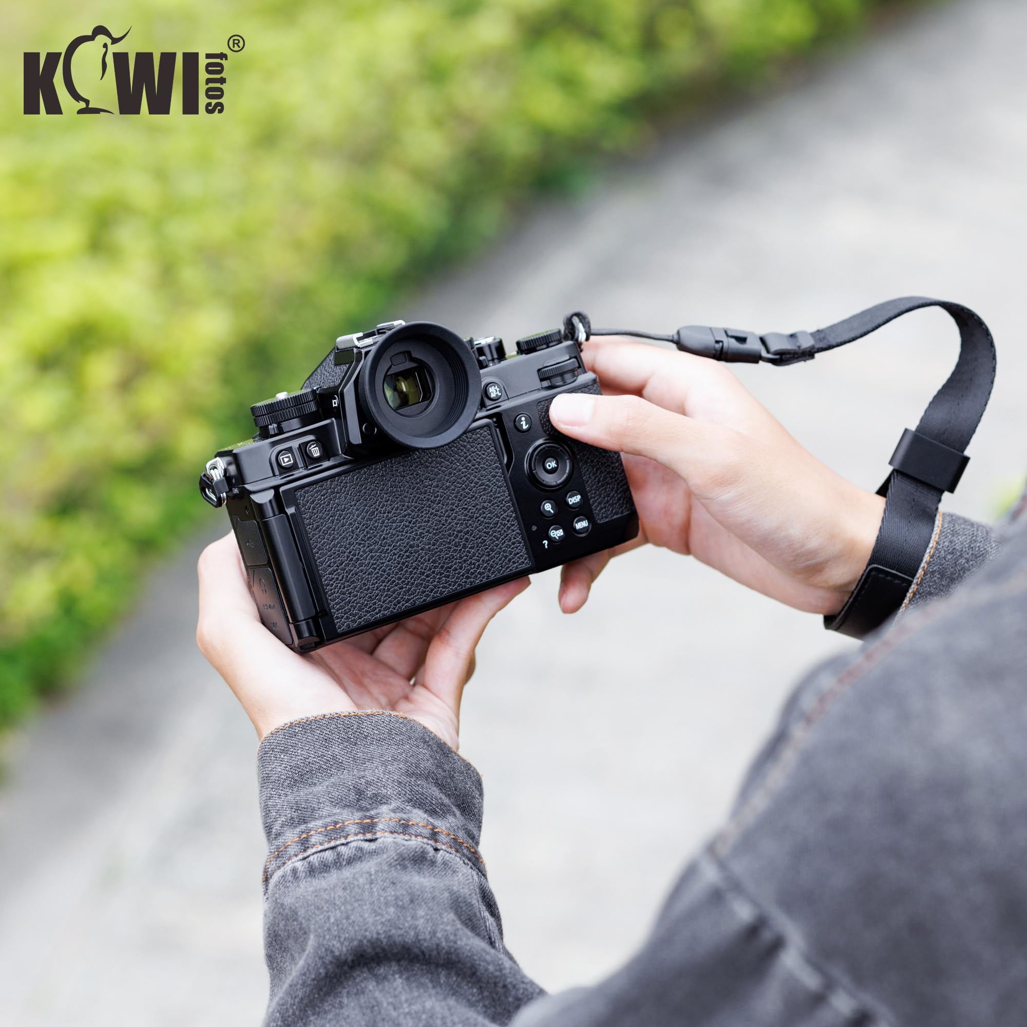 KIWIFOTOS DK33 Oeilleton Oculaire pour Nikon Z9 Z8 Appareil Photo, Protecteur de Viseur en Silicone Souple Remplace Nikon DK-33 Oculaire en Caoutchouc
