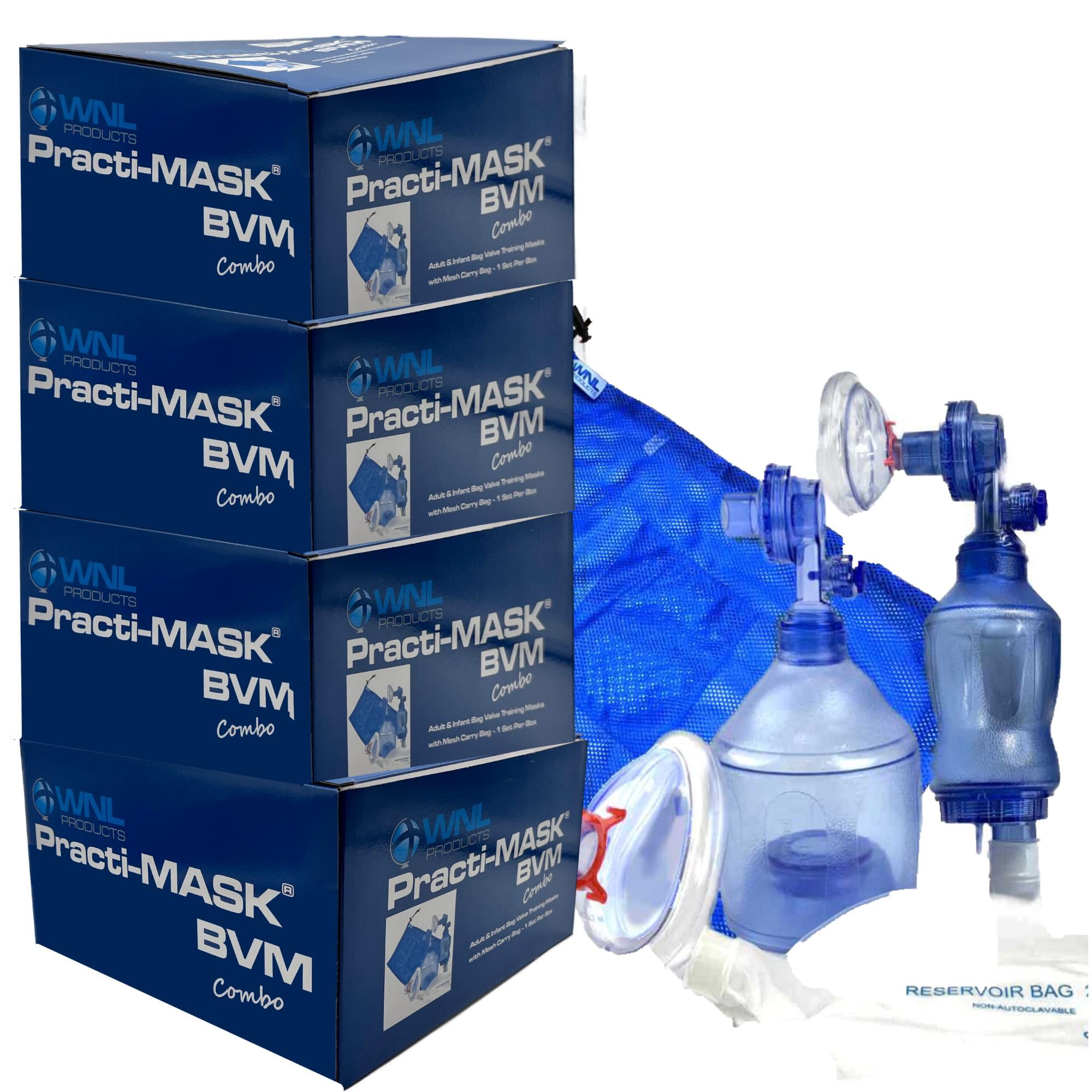 WNL BVM Combo Kit - CPR Training Masks -11