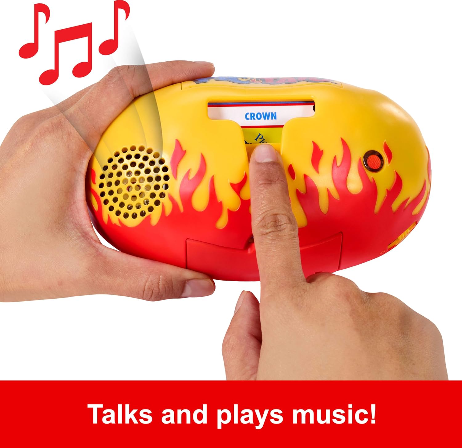 Mattel Games Pictionary Pic-Tato Drawing Game with 'Hot Potato' that Talks & Plays Music, Includes Erasable Markers & Boards, 3-8 Players Ages 8+