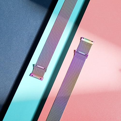 Miniatura 7 de ZWGKKYGYH Compatible con correas Fitbit Sense Versa 4 Sense 2 y Versa 3 para mujeres y hombres, correa de metal de malla de acero inoxidable de