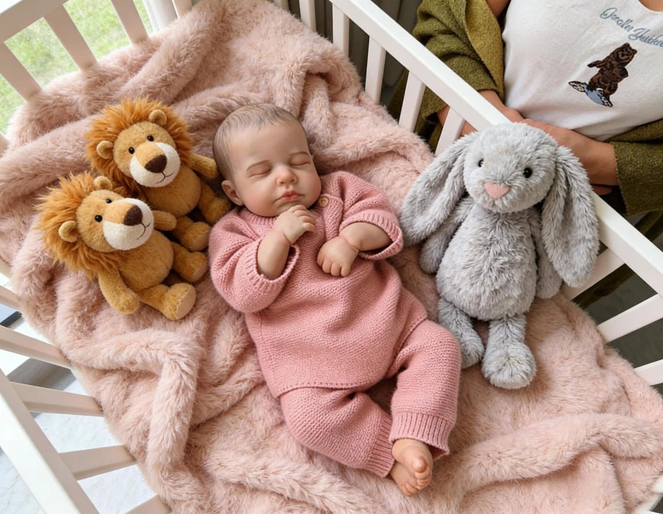Zero pam Reborn Baby Dolls Girls 50 CM Realistic Silicone Dolls Full Body Lifelike Sleeping Newborn Baby Dolls Anatomically Correct For Girls Toys