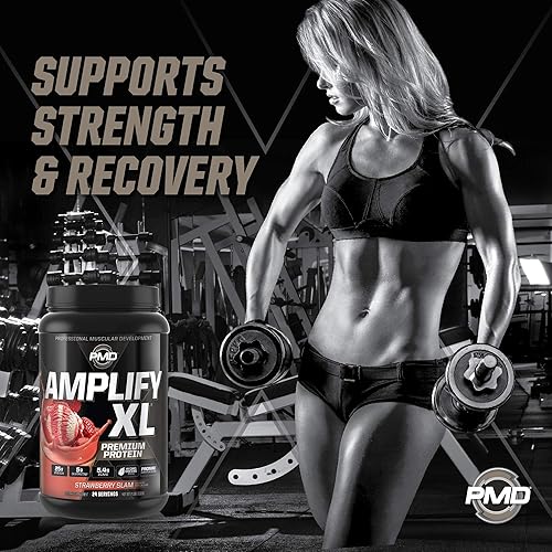 Miniatura 4 de PMD Sports Amplify XL Premium Suplemento de proteína de suero Hydro Greens Blend - Matriz de proteína de glutamina y suero con superalimento para