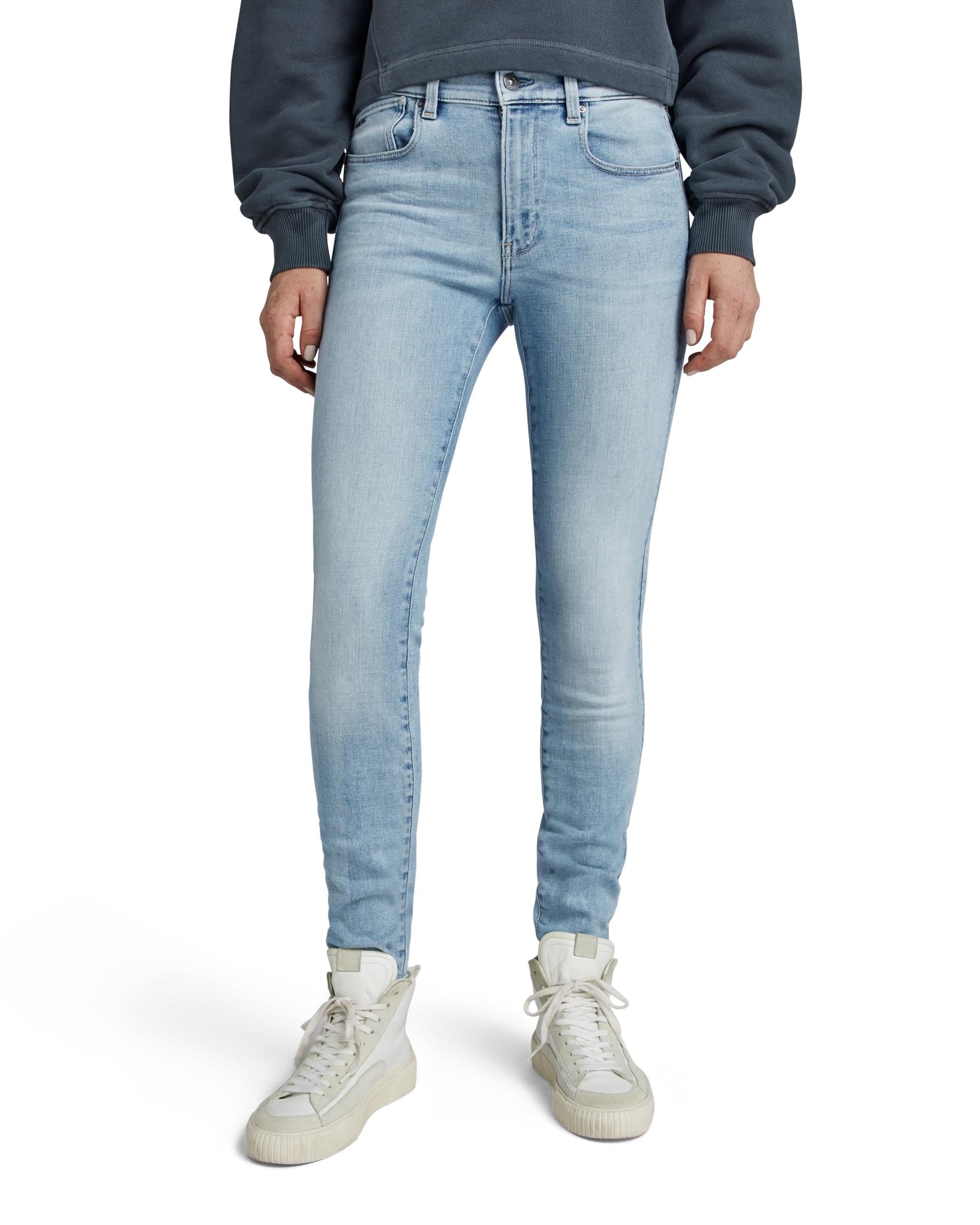 G-STAR Damen Lhana Skinny Jeans Jeans, Blau (Sun Faded Saru Blue D19079-c051-g361), 32W / 32L