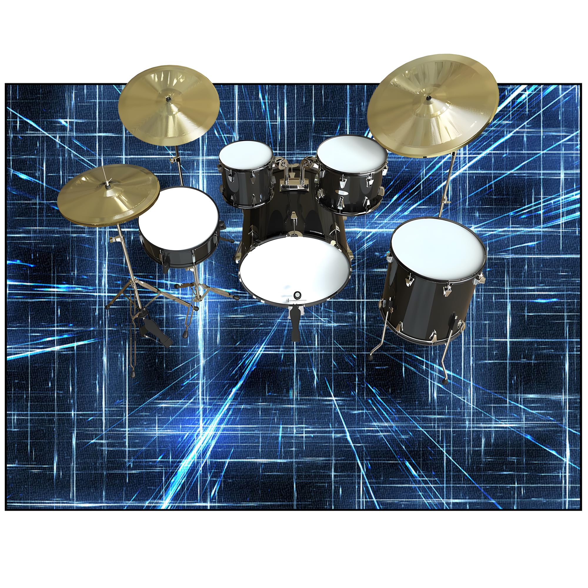 Dywan perkusyjny, izolacja akustyczna, profesjonalny elektroniczny jazz, zestaw do perkusji basowej, werbla, perkusji i innych instrumentów, 230 x 180 cm