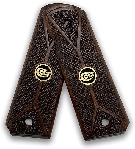 Vista 16 de 1911 Original Series US Logo Wooden 1911 Grips, Ambi Safety Cut, Handgun-Pistol Grips, 1911 Wood, Full Size, 1911 Accessories, Gift for Veterans