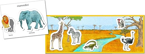 Vista 4 de Clementoni 16100 16100-Montessori-Animales, Juego Educativo, Multicolor