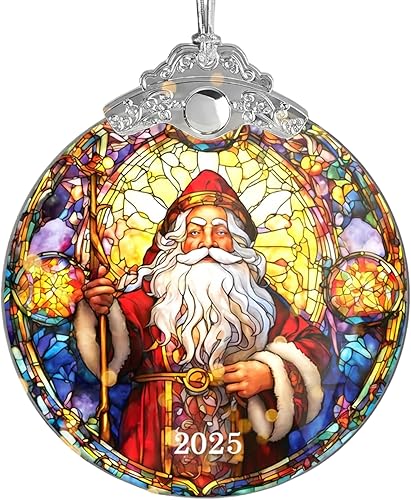 Miniatura 23 de Adornos de Navidad 2025, Lindo Muñeco de Nieve, Adornos Únicos de Navidad Muñeco de Nieve Ornamento de Acrílico de 4 Pulgadas Arte, Regalos de