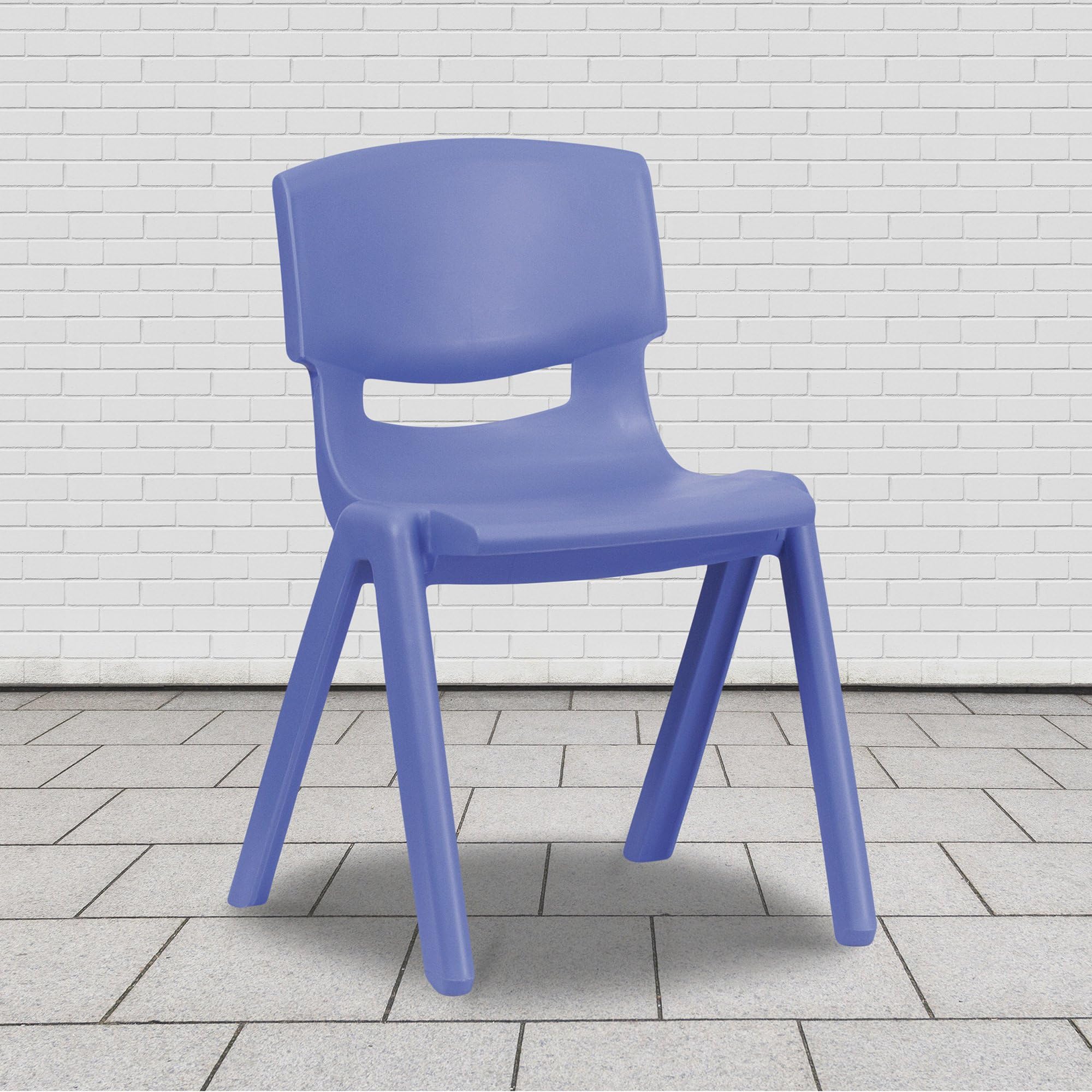 スクールチェア Amazon.co.jp: Flash Furniture ブルー プラスチック