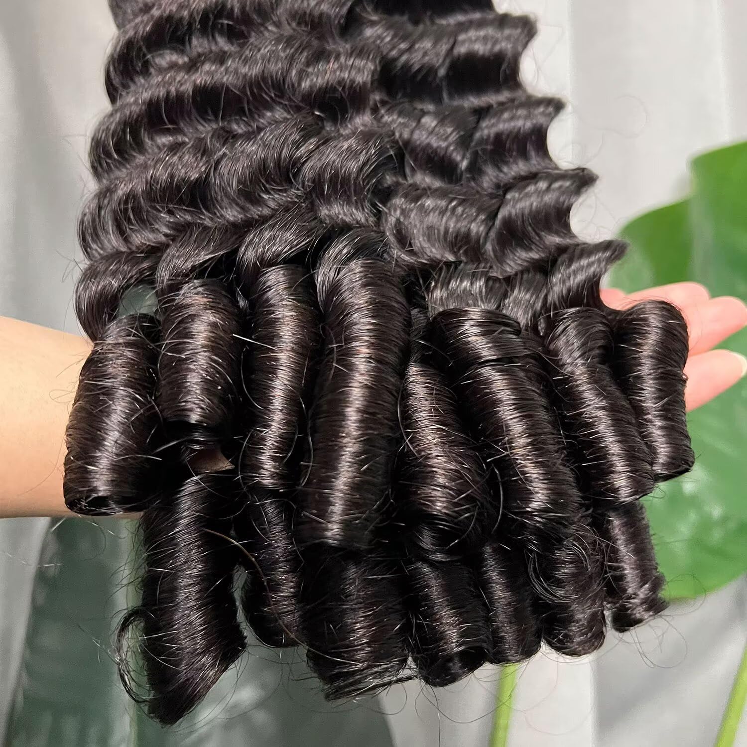 Lemoda Burmese Loose Deep Wave Curly Virgin Human Hair Bundles 26 26 26 Inch Loose Deep Wave Curly 100% Unprocessed Raw Human Hair Extensions Top Qanlity Hair Weave 3 Bundles Natural Black