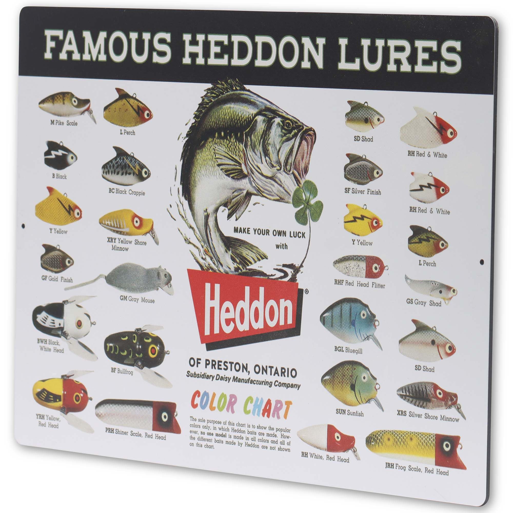 ヘドン パブサイン Amazon.co.jp: Heddon Famous Lures カラーチャート