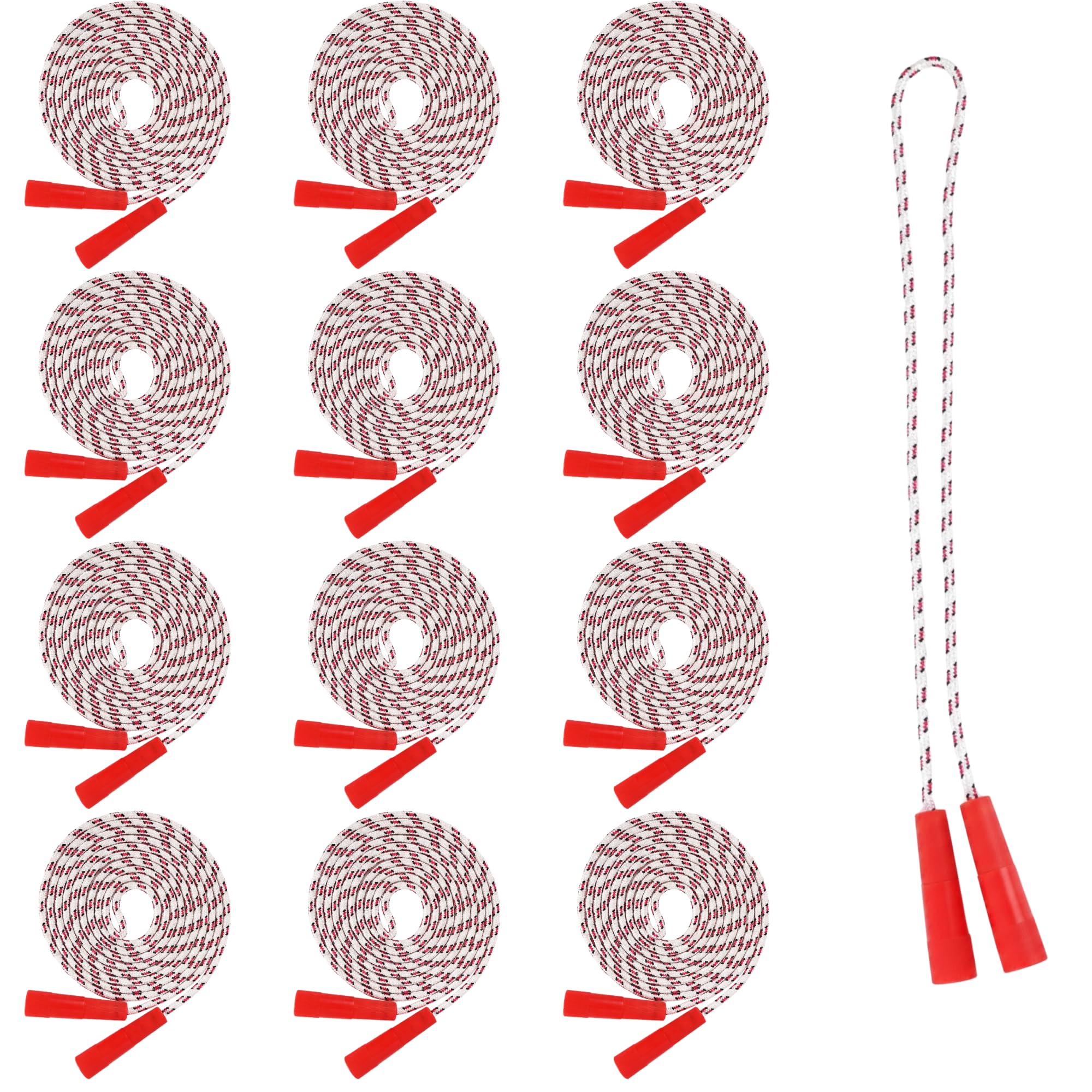 ArtCreativity 84 Inch Nylon Ropes for Kids - Pack of 12 - Durable Jump Ropes with Plastic Handles - Healthy Indoor and Outdoor Activity, Classroom Gifts, Party Favors, Gifts for Boys and Girls