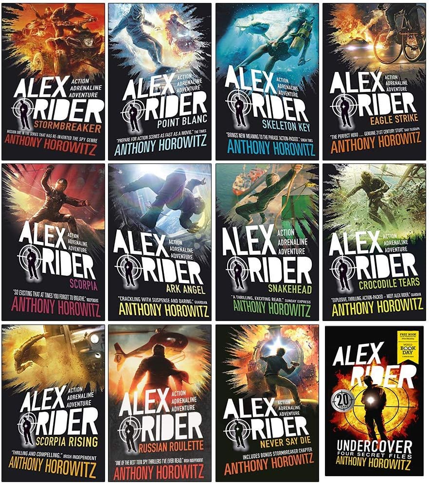 Alex Rider 12 Books Collection Set By Anthony Horowitz (World Book Day Undercover Four Secret Files & More From Alex Rider Series) Paperback – Big Book, 1 January 2020