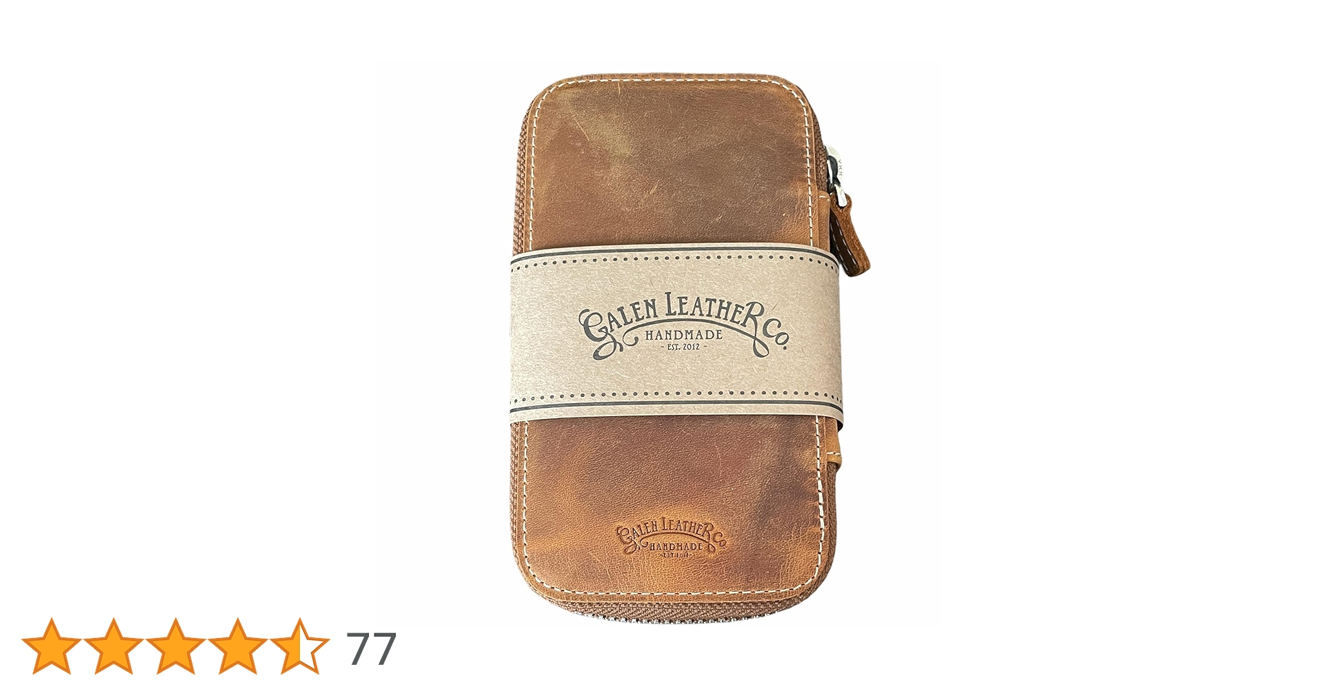 Galen Leather Co. ガレンレザー ペンケース 6本入 新品 Galen Leather/ガレンレザー】レザーラウンドジップ6本差しペン