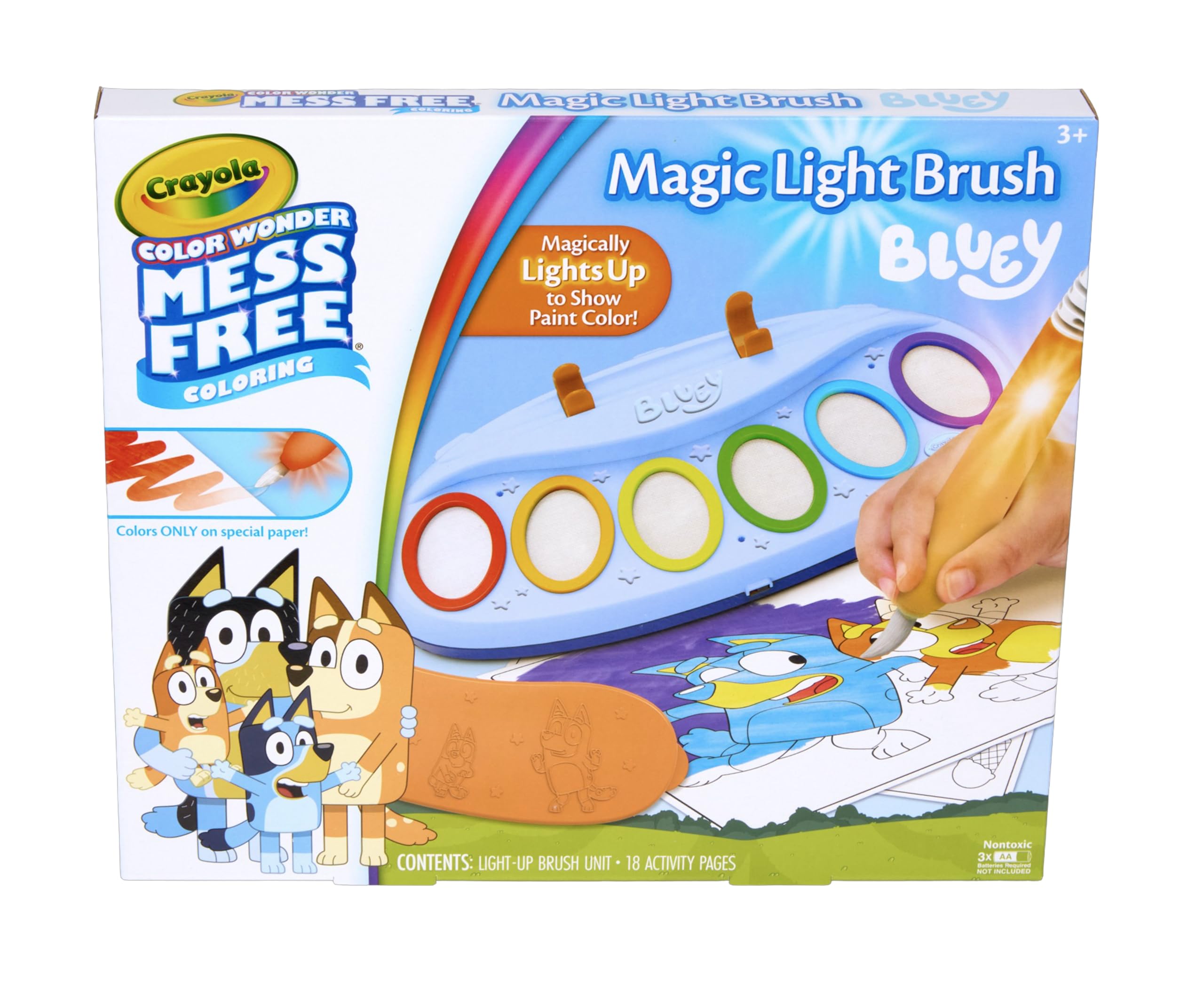 CRAYOLA Bluey Color Wonder Magic Light Brush