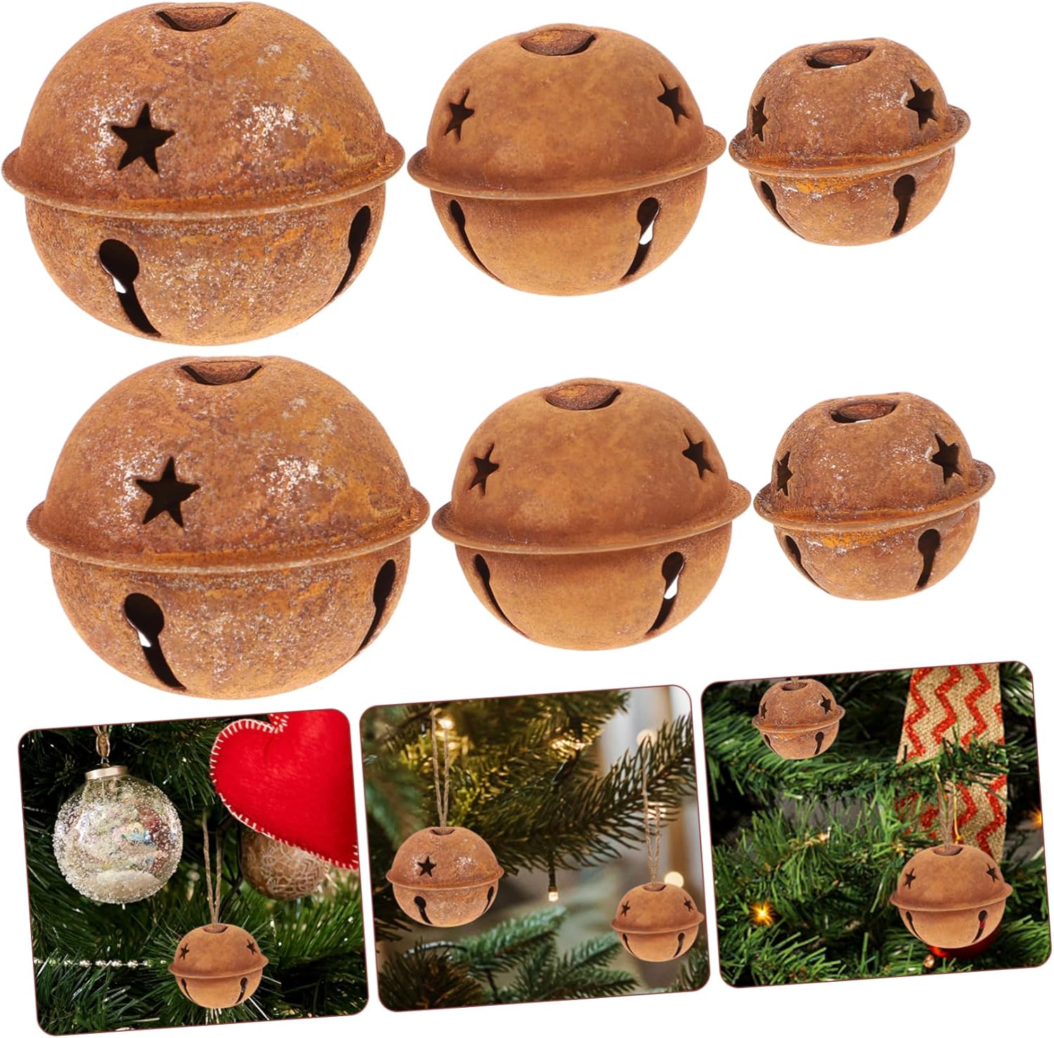 Small Christmas Bells,Christmas Hanging Bells, Hand Bell,1 Set 30 Pcs Christmas Bells Christmas Outdoor