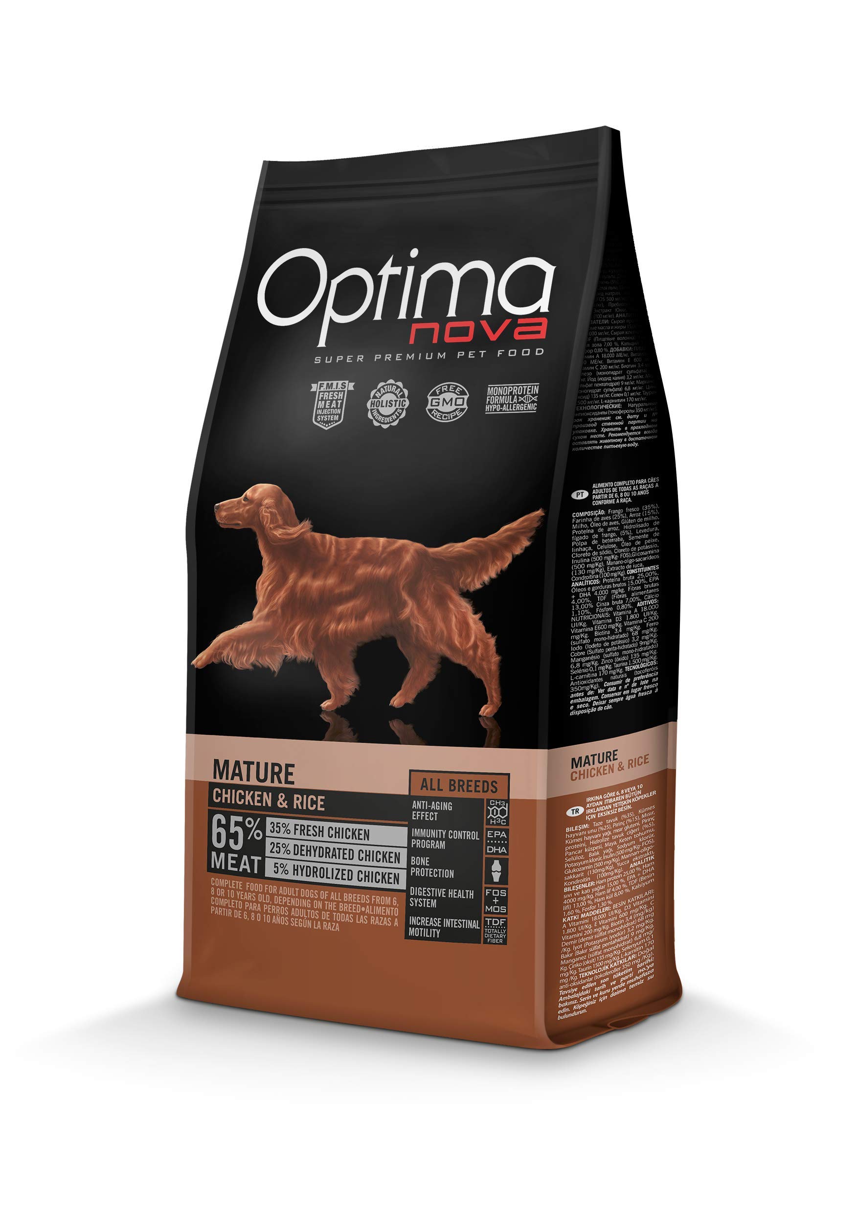 Optima Nova Adult Mature Chicken & Rice - 12 Kg