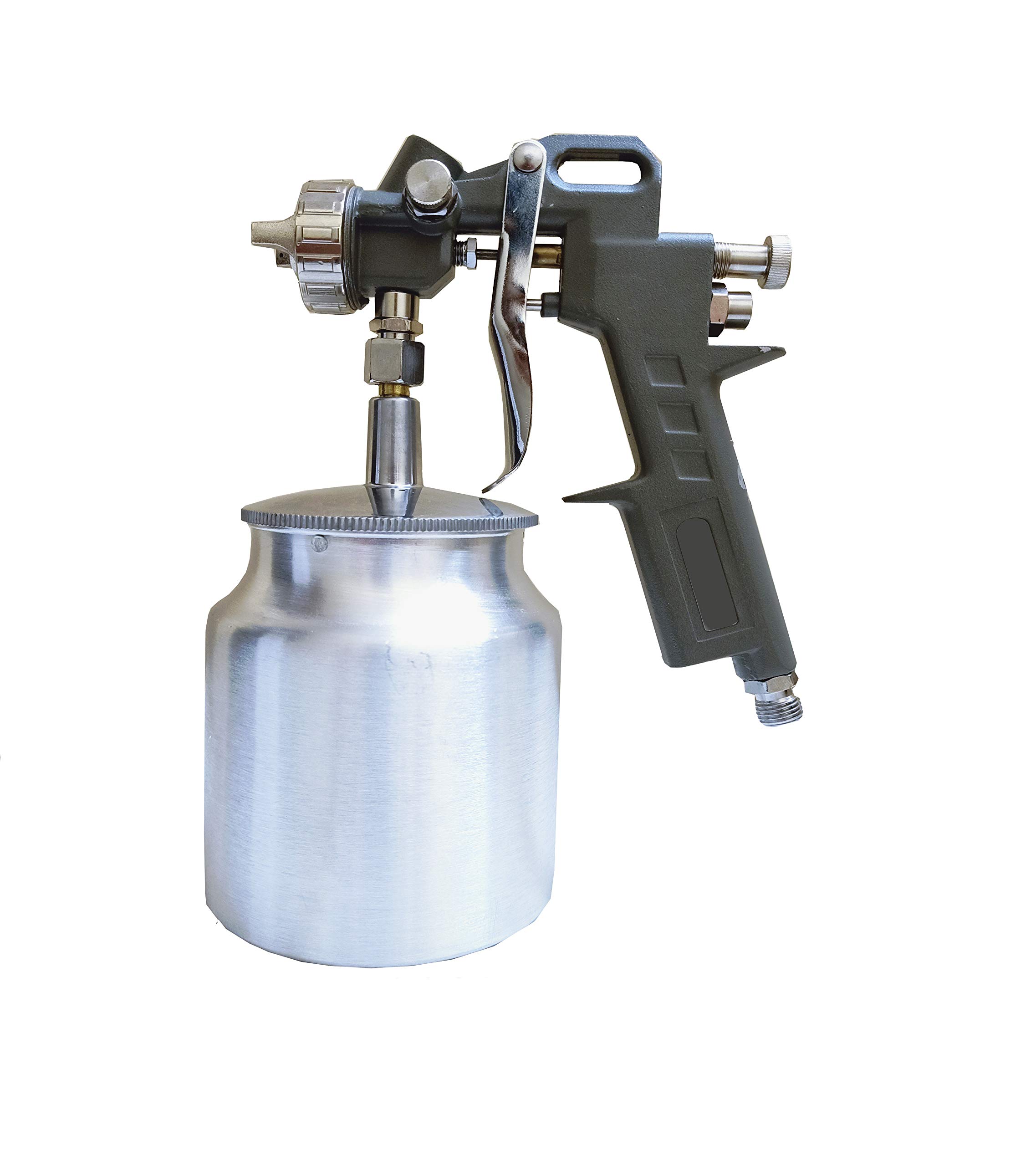 Airga Hvlp Paint Spray Gun 1.5Mm High Pressure Suction Feed Air Assisted Sprayer (Grey), Compressor (B07B7JJQJL) Amazon Price History, Amazon Price Tracker
