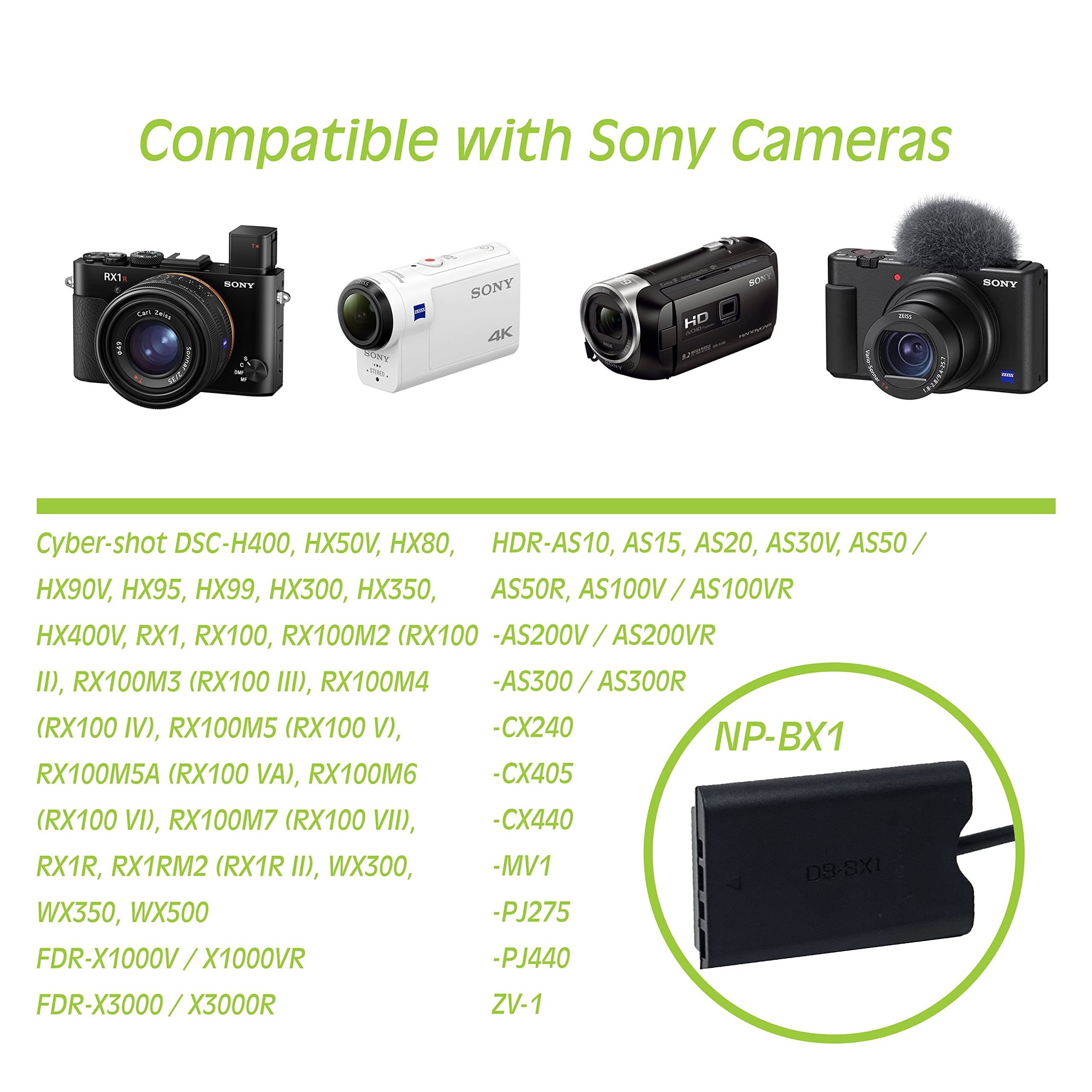 Amazon.com: Wasabi Power DCC-NP-BX1 Dummy Battery DC Coupler with