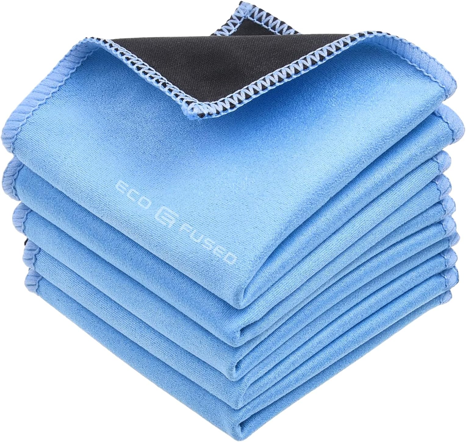 Microfiber Cleaning Cloths - 5 Pack - Double-sided Cleaning - Microfiber and Suede for Smartphones, LCD TV, Tablets, Laptop Screens, Camera Lenses and Other Delicate Surfaces