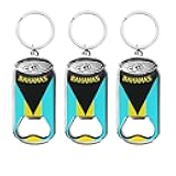 Bahamas Beer Bottle Opener Keychain - Set of 3 Cans